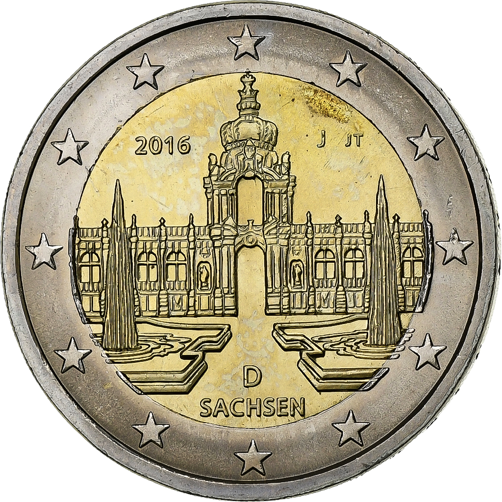 Deutschland, 2 Euro, 2016, Hambourg, Bi-Metallic, VZ+, KM:New