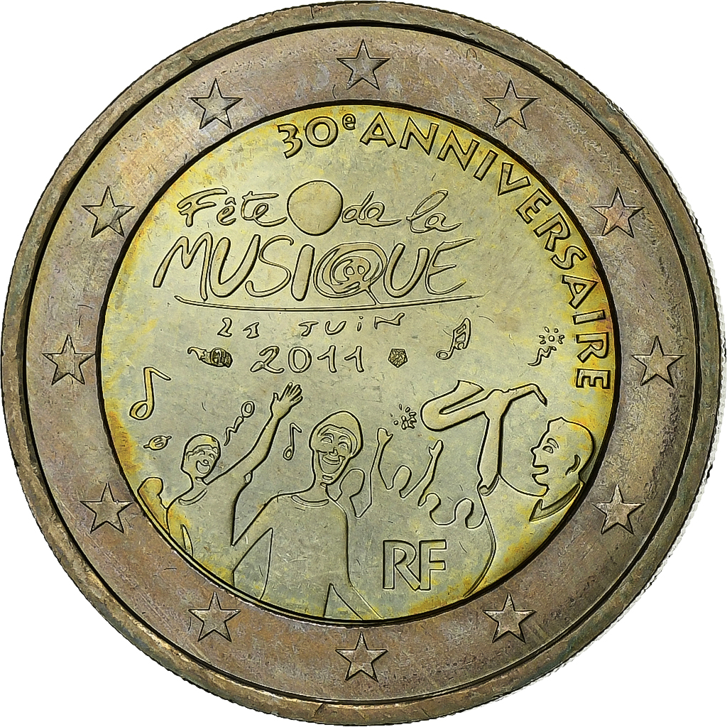 France, 2 Euro, 2011, Paris, Bi-Metallic, , Gadoury:13., KM:1789