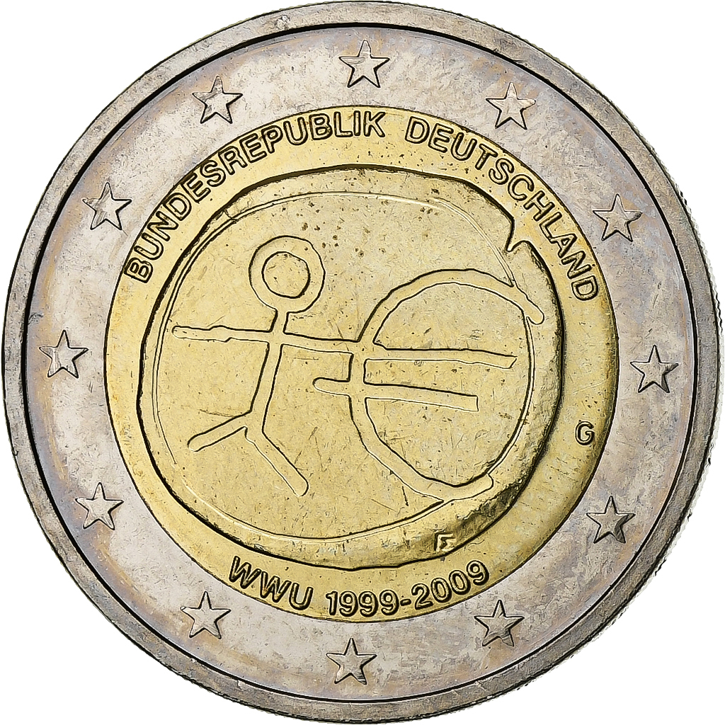 Deutschland, 2 Euro, 2009, Karlsruhe, Bi-Metallic, VZ+, KM:277
