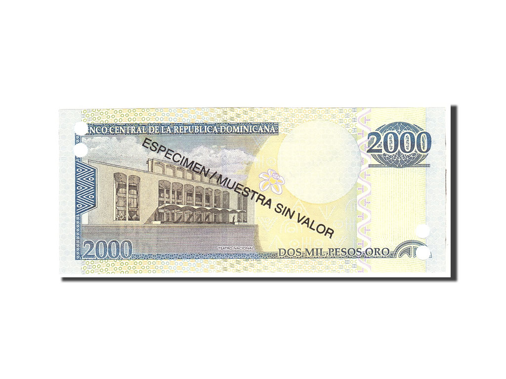 Banknote, Dominican Republic, 2000 Pesos Oro, 2009, Undated, KM:181s2