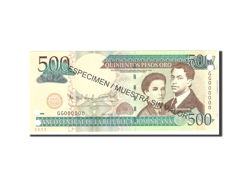 Banknote, Dominican Republic, 500 Pesos Oro, 2009, Undated, KM:179s2, UNC(65-70)