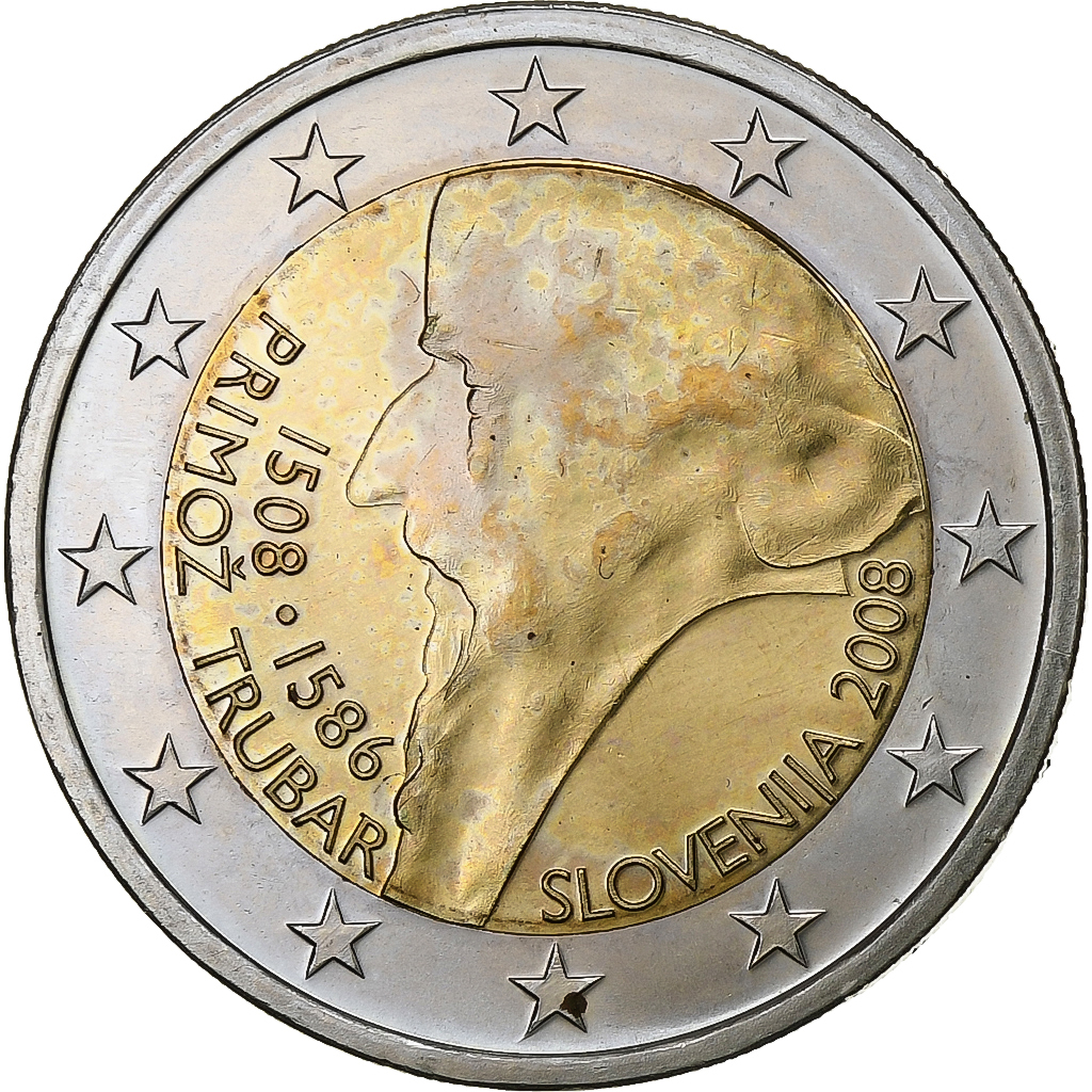 Slowenien, 2 Euro, 2008, Vantaa, Bi-Metallic, UNZ, KM:80