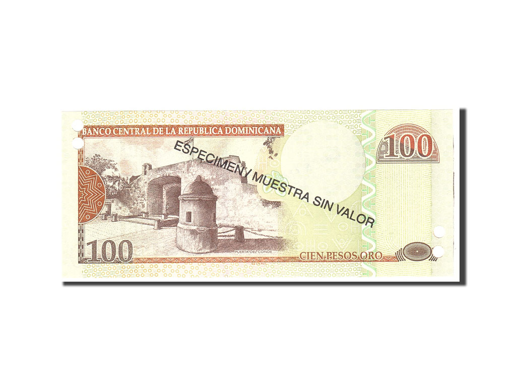 Banknote, Dominican Republic, 100 Pesos Oro, 2009, Undated, KM:177s2, UNC(65-70)
