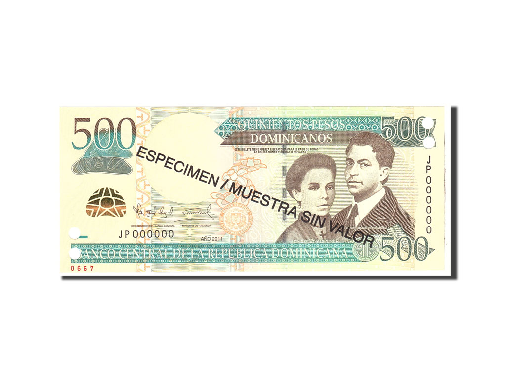 Banknote, Dominican Republic, 500 Pesos Dominicanos, 2011, Undated, KM:185s