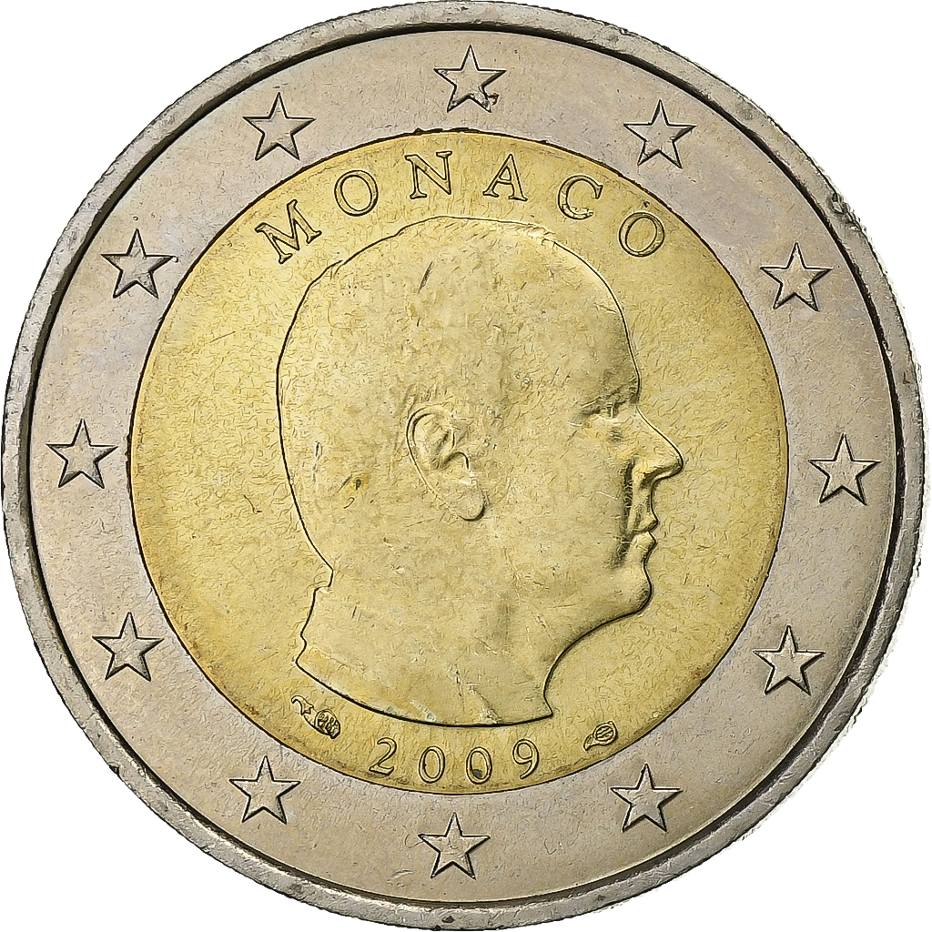 Monaco, Albert II, 2 Euro, 2009, Paris, Bi-Metallic, UNZ, Gadoury:MC196, KM:195