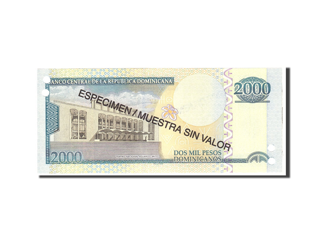 Banknote, Dominican Republic, 2000 Pesos Dominicanos, 2011, Undated, KM:187s