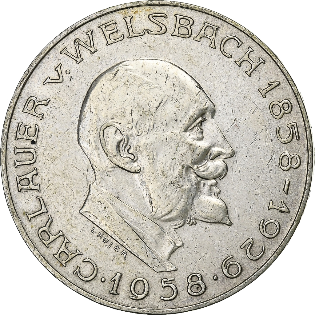 Austria, 25 Schilling, 1958, Silver, , KM:2884