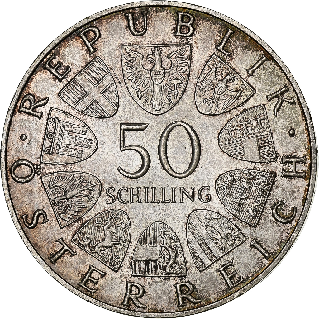 Austria, 50 Schilling, 1970, Silver, , KM:2909