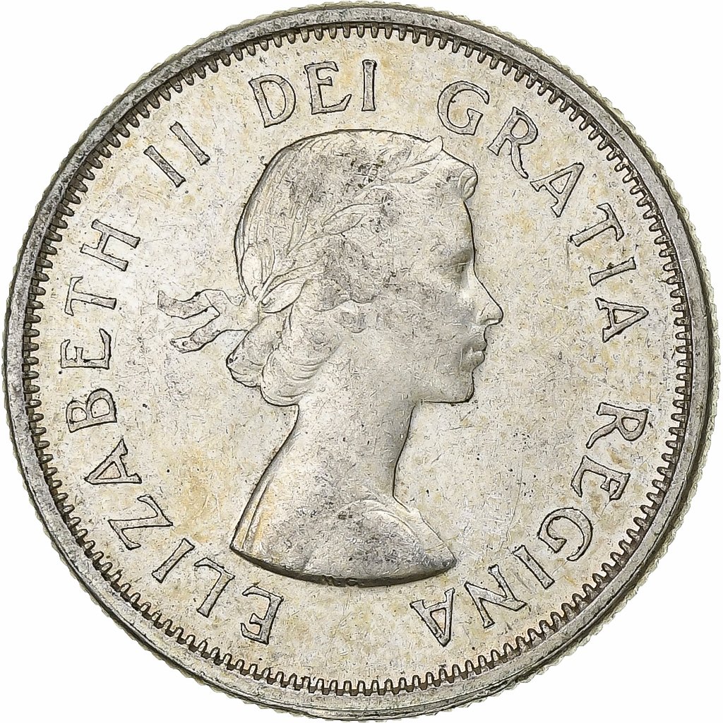 Canada, Elizabeth II, 25 Cents, 1962, Royal Canadian Mint, Silver, 