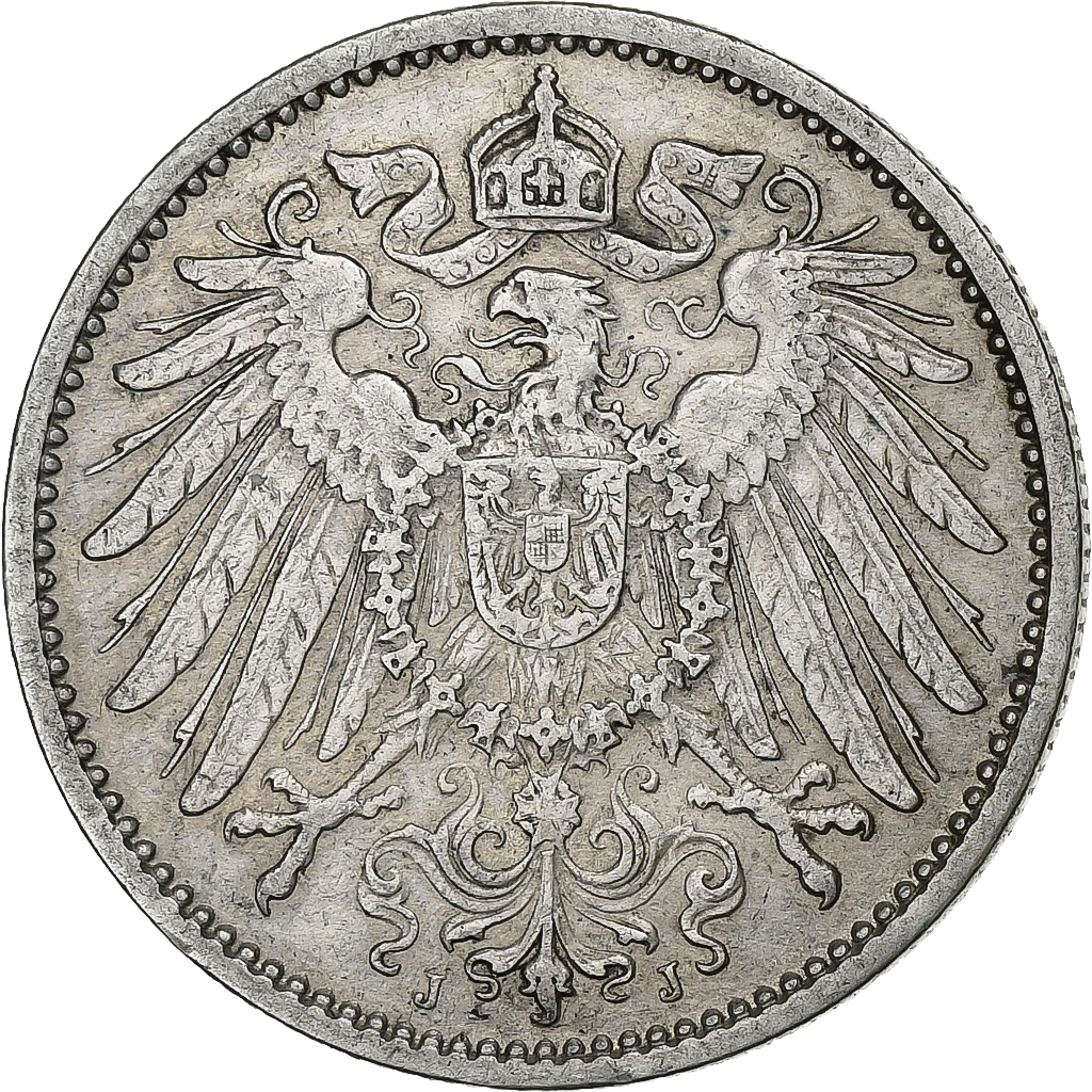 GERMANY - EMPIRE, Wilhelm II, Mark, 1910, Hambourg, Silver, , KM:14