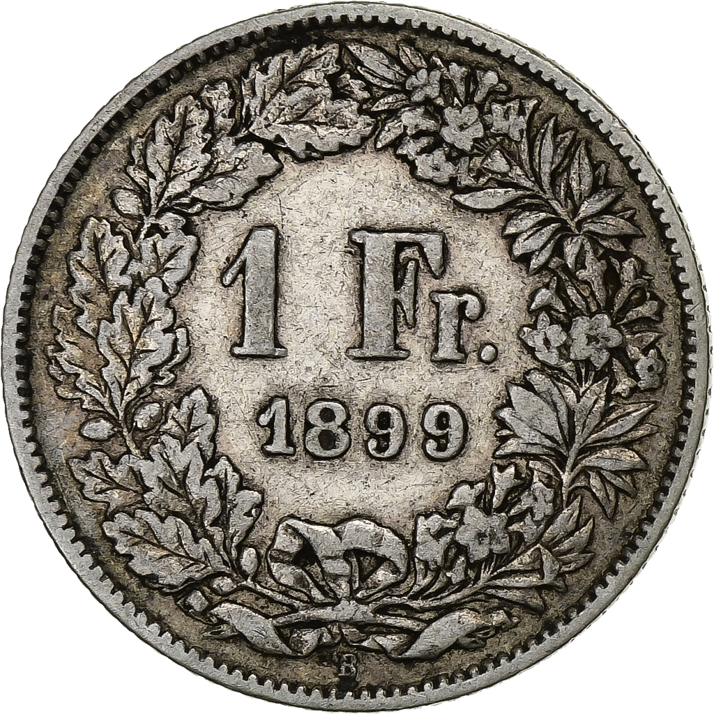 Switzerland, Franc, 1899, Bern, Silver, , KM:24