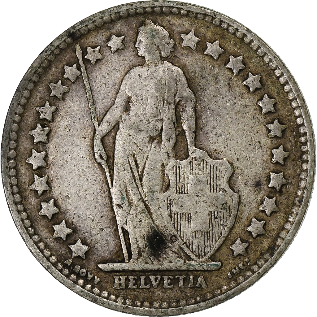 Switzerland, 1/2 Franc, 1920, Bern, Silver, , KM:23