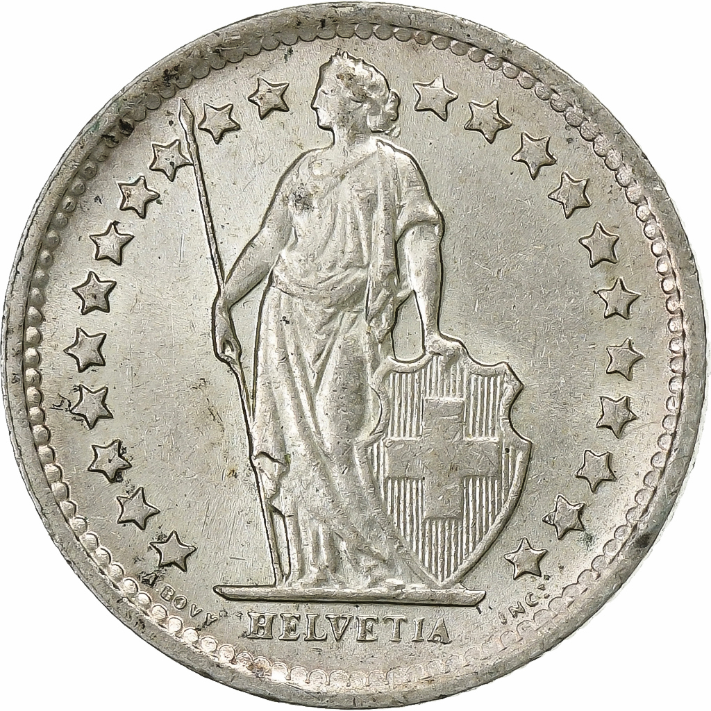 Switzerland, 1/2 Franc, 1966, Bern, Silver, , KM:23