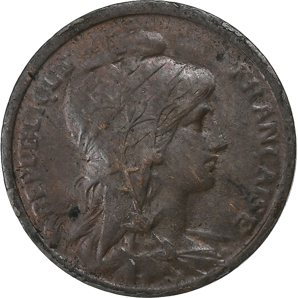 France, Centime, Dupuis, 1916, Paris, Bronze, , Gadoury:90, KM:840