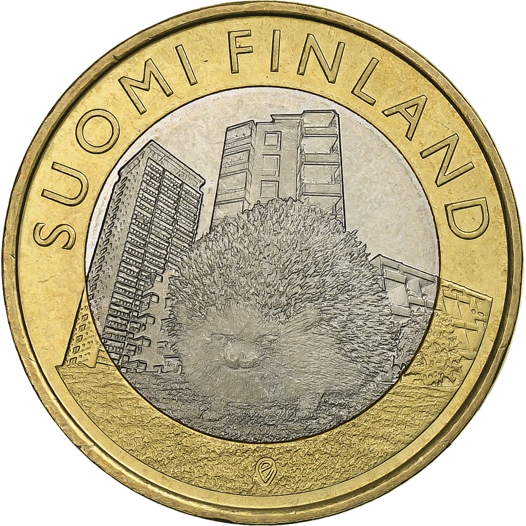 Finland, 5 Euro, 2015, Bi-Metallic, 