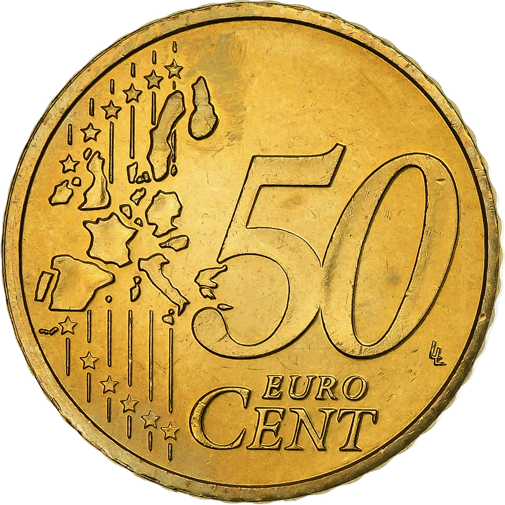 Netherlands, Beatrix, 50 Euro Cent, 2003, Utrecht, Brass, , KM:239