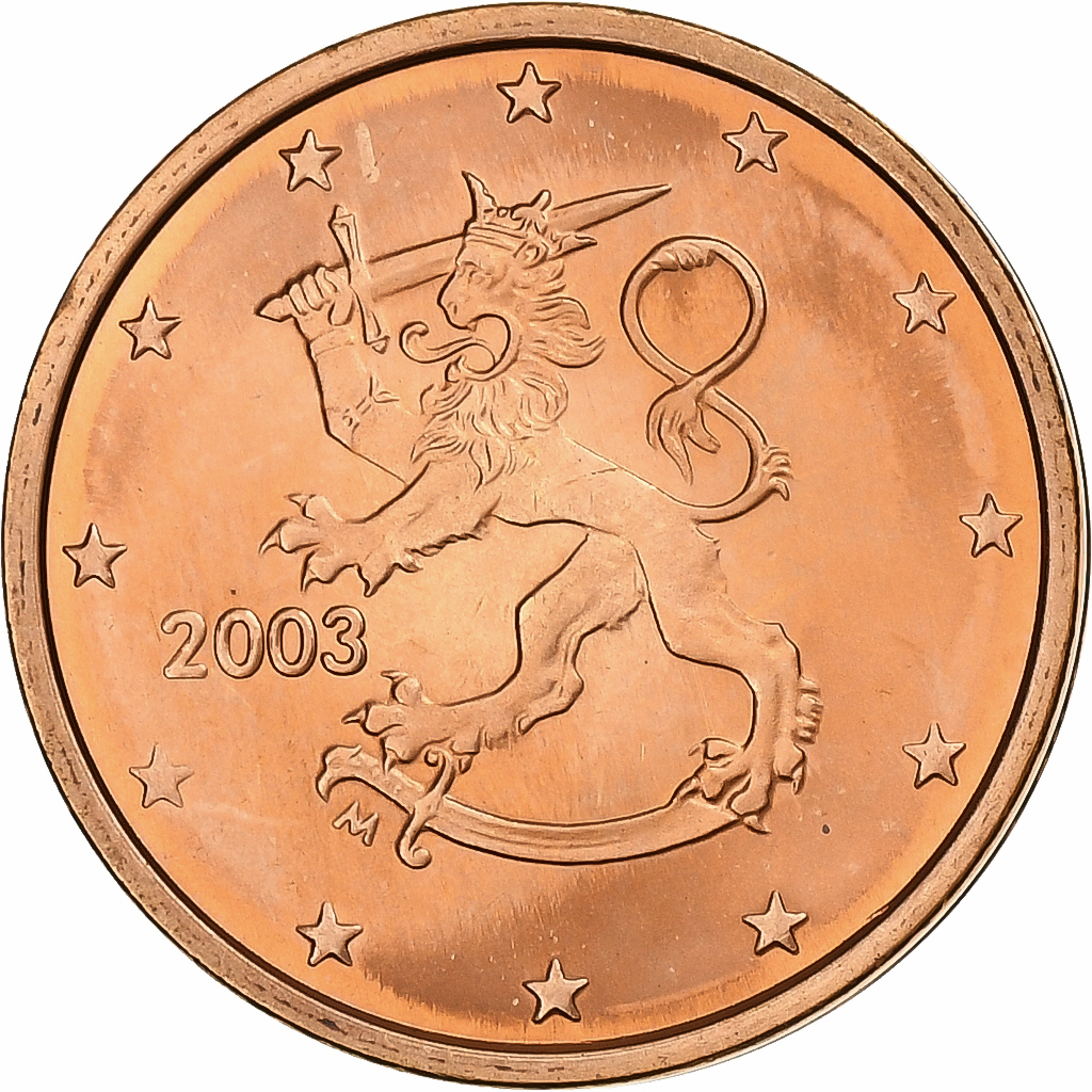 Finnland, 2 Euro Cent, 2003, Vantaa, Copper Plated Steel, UNZ+, KM:99