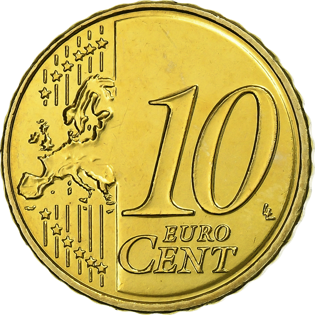 Malta, 10 Euro Cent, 2008, Nordic gold, VZ+