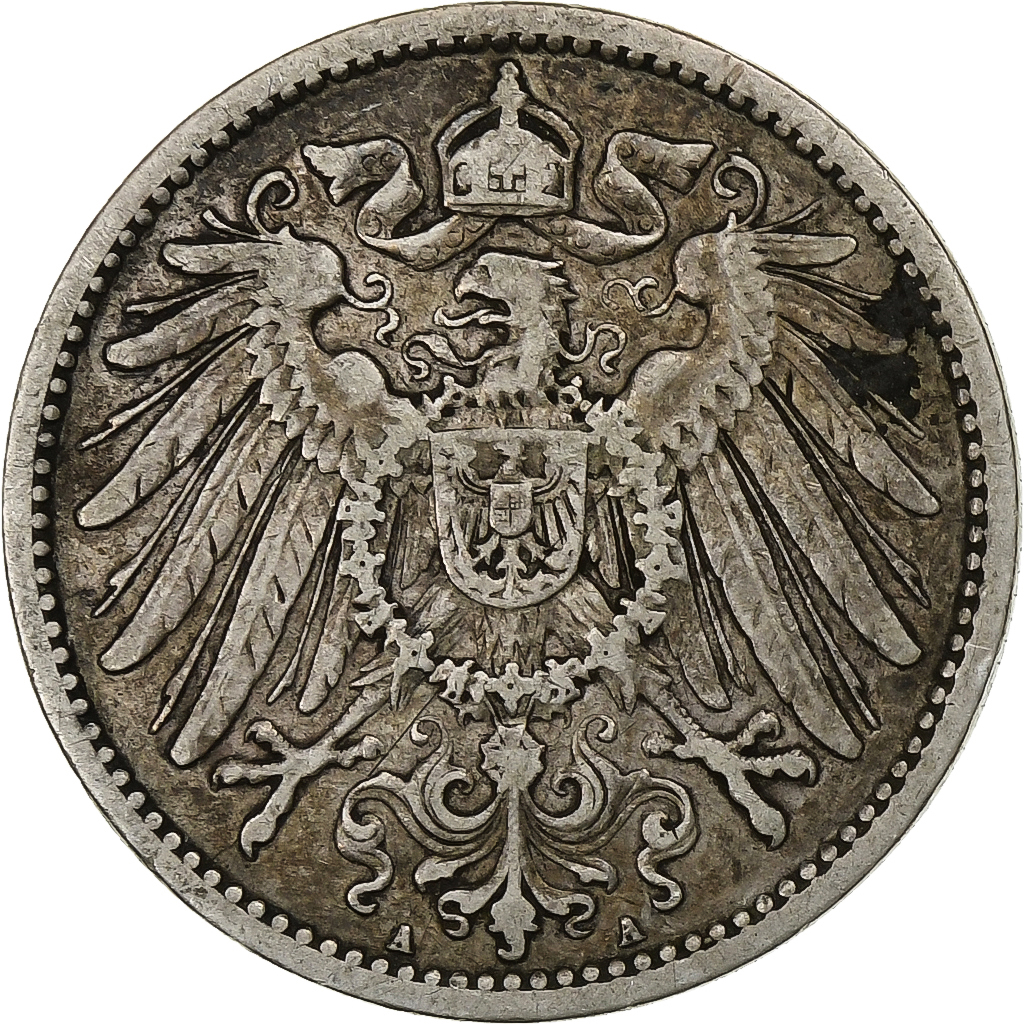 GERMANY - EMPIRE, Wilhelm II, Mark, 1893, Berlin, Silver, , KM:14
