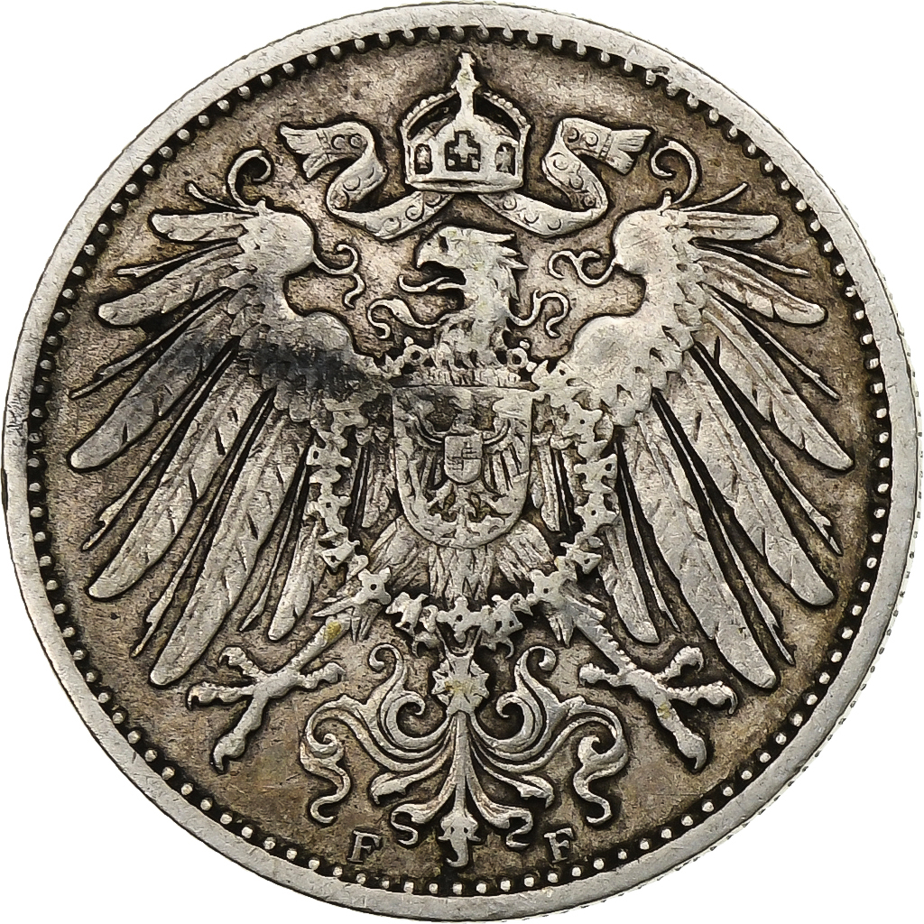 GERMANY - EMPIRE, Wilhelm II, Mark, 1903, Stuttgart, Silver, , KM:14
