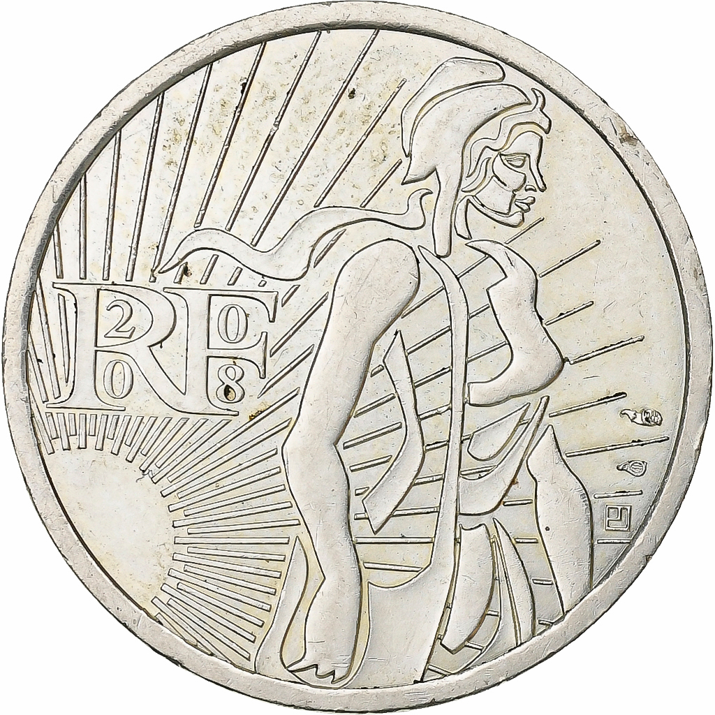 France, 5 Euro, Semeuse, 2008, Paris, Argent, SUP+