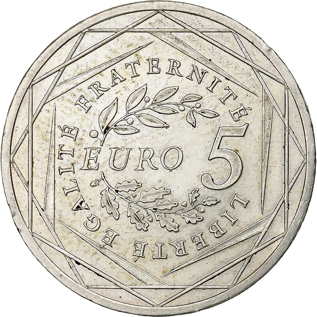 France, 5 Euro, Semeuse, 2008, Paris, Argent, SUP+