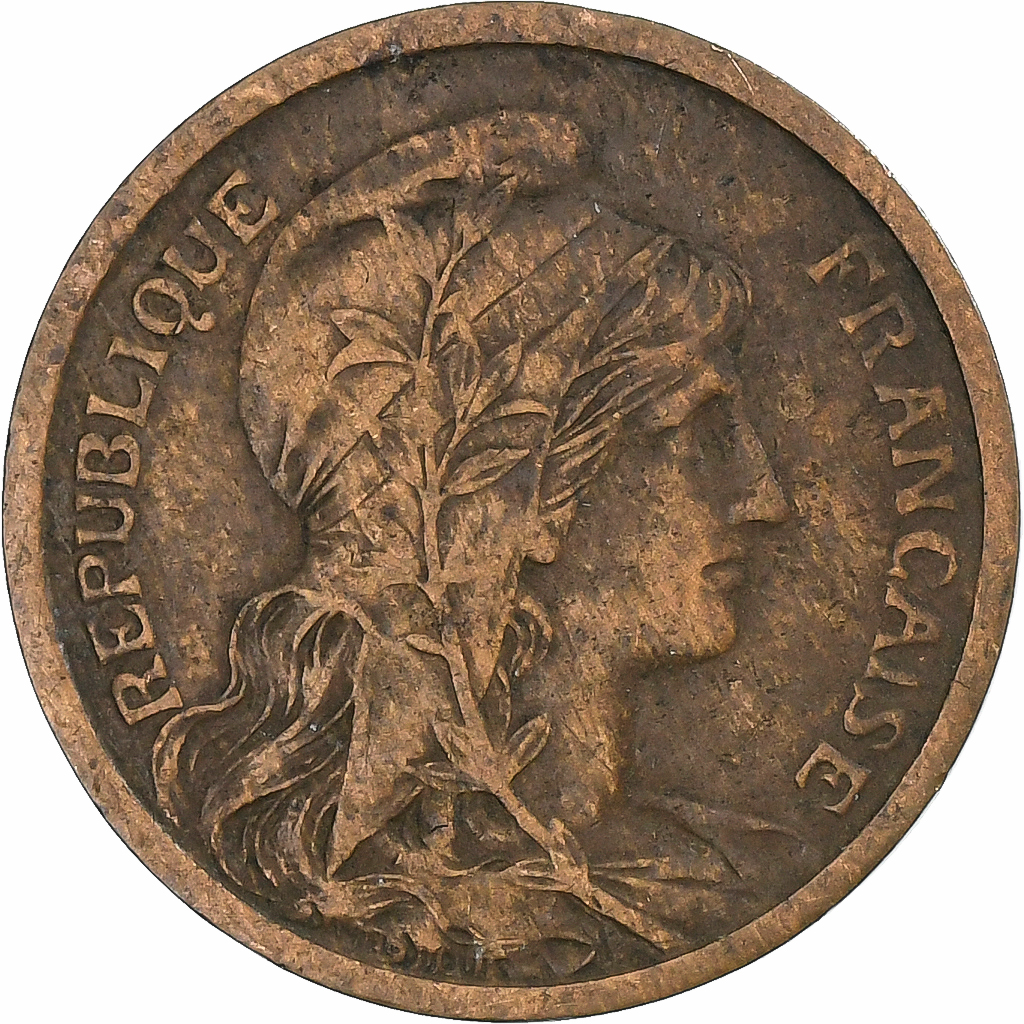 France, 2 Centimes, Dupuis, 1902, Paris, Bronze, , Gadoury:107, KM:841