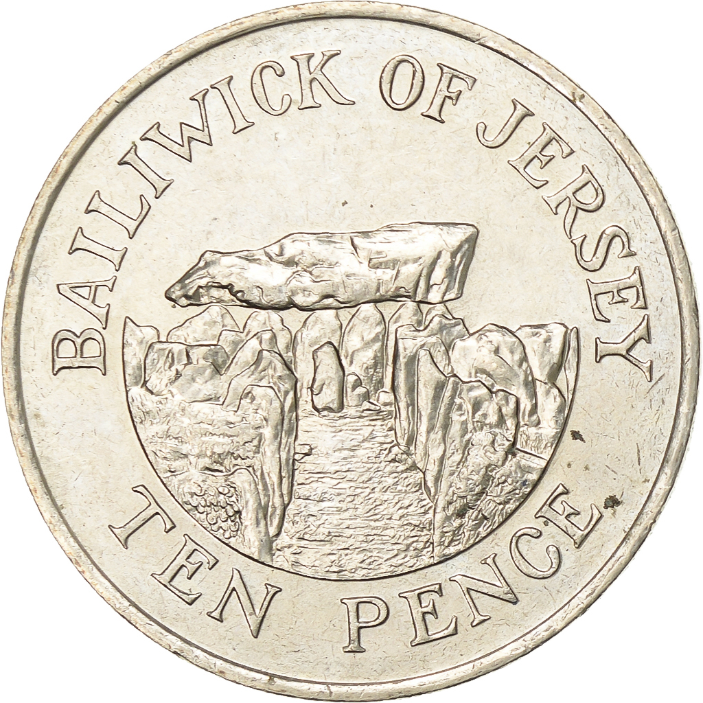 Jersey, Elizabeth II, 10 Pence, 1989, Copper-nickel, , KM:57.1