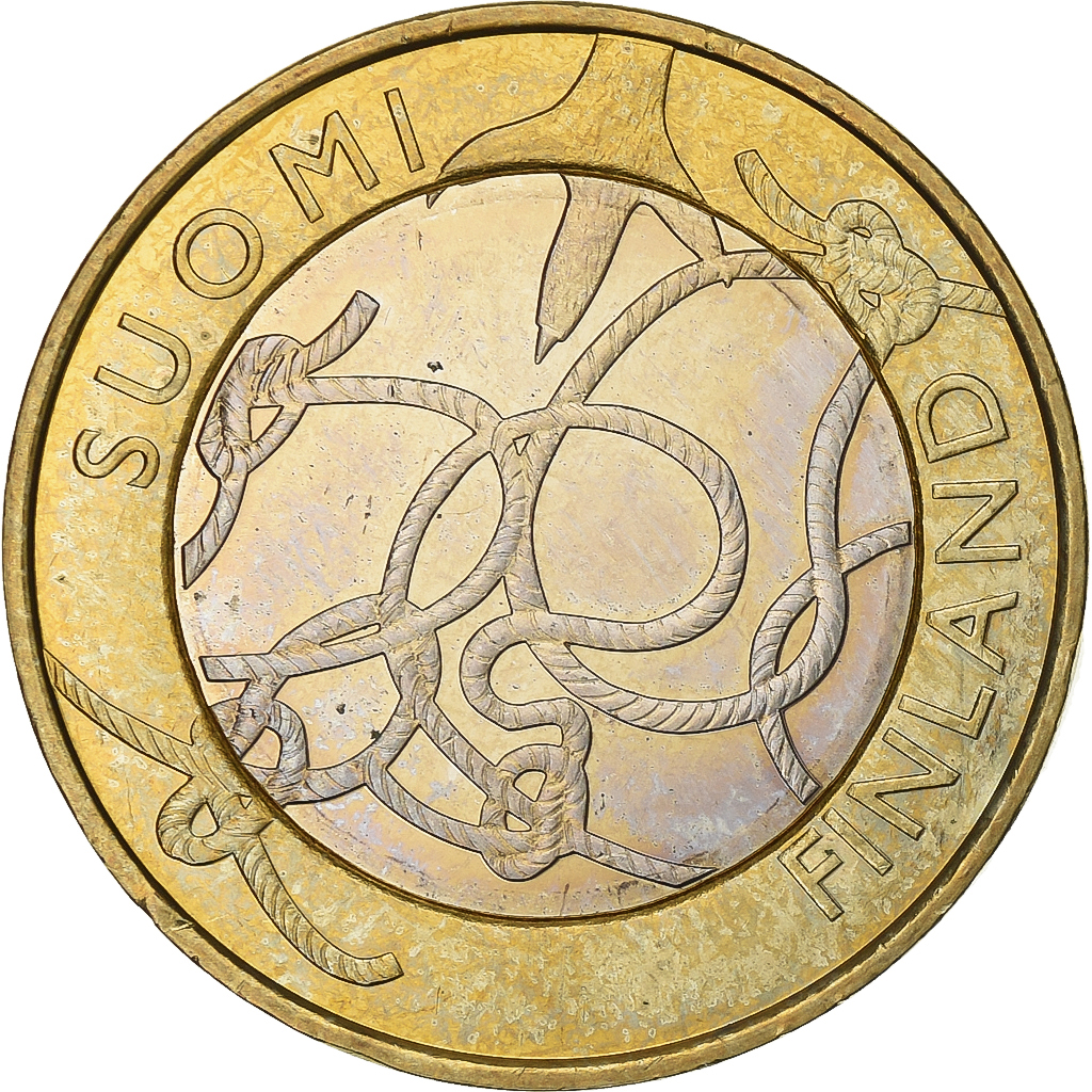 Finland, 5 Euro, 2011, Vantaa, Bi-Metallic, AU, KM:161