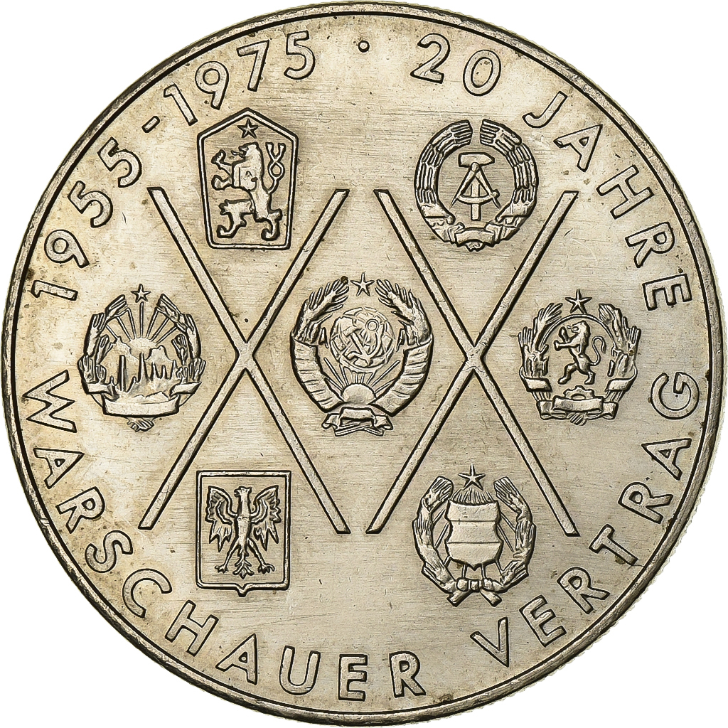 Democratic Republic of Germany, 10 Mark, 1975, Berlin, Copper-nickel, 