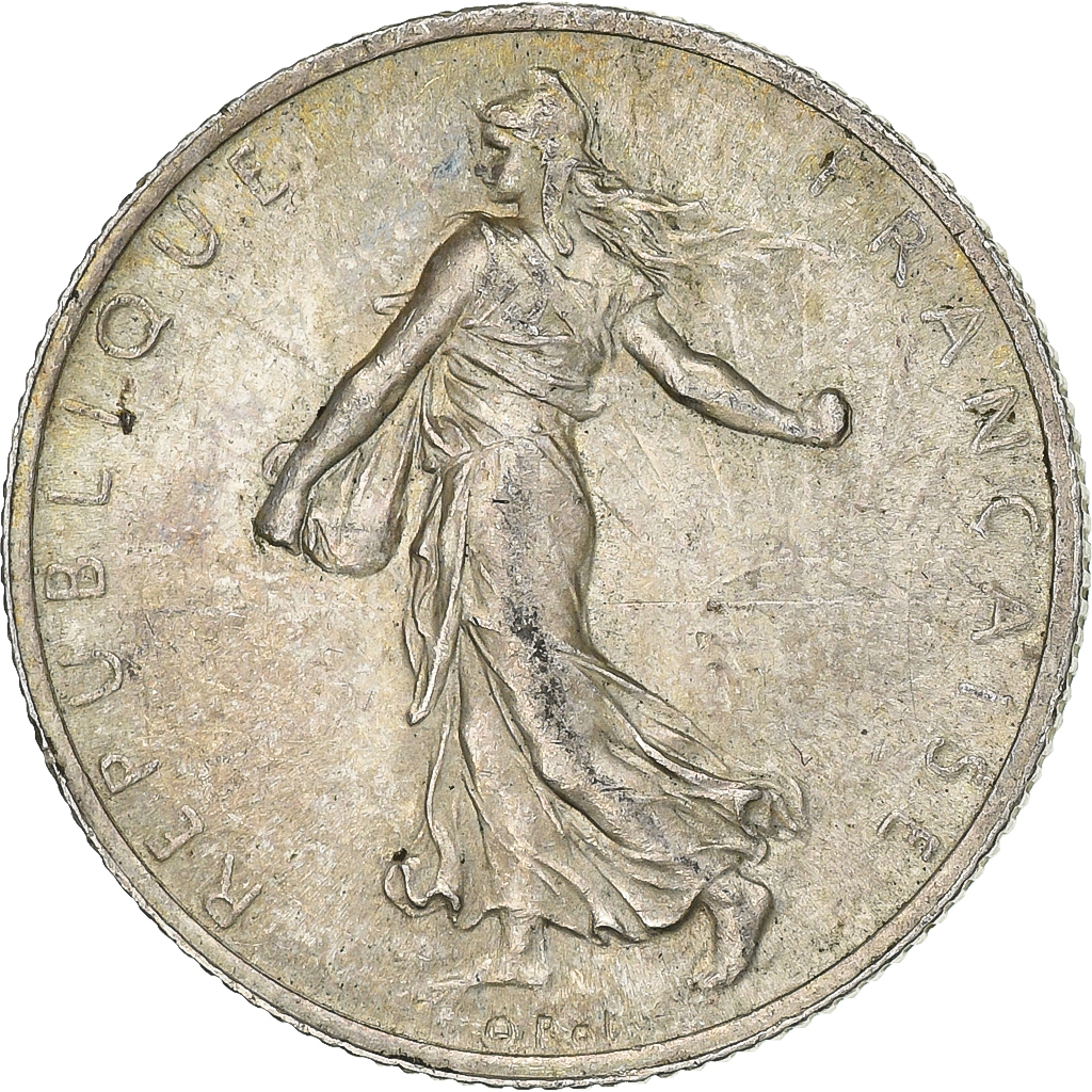 France, 2 Francs, Semeuse, 1914, Castelsarrasin, Silver, , Gadoury:532