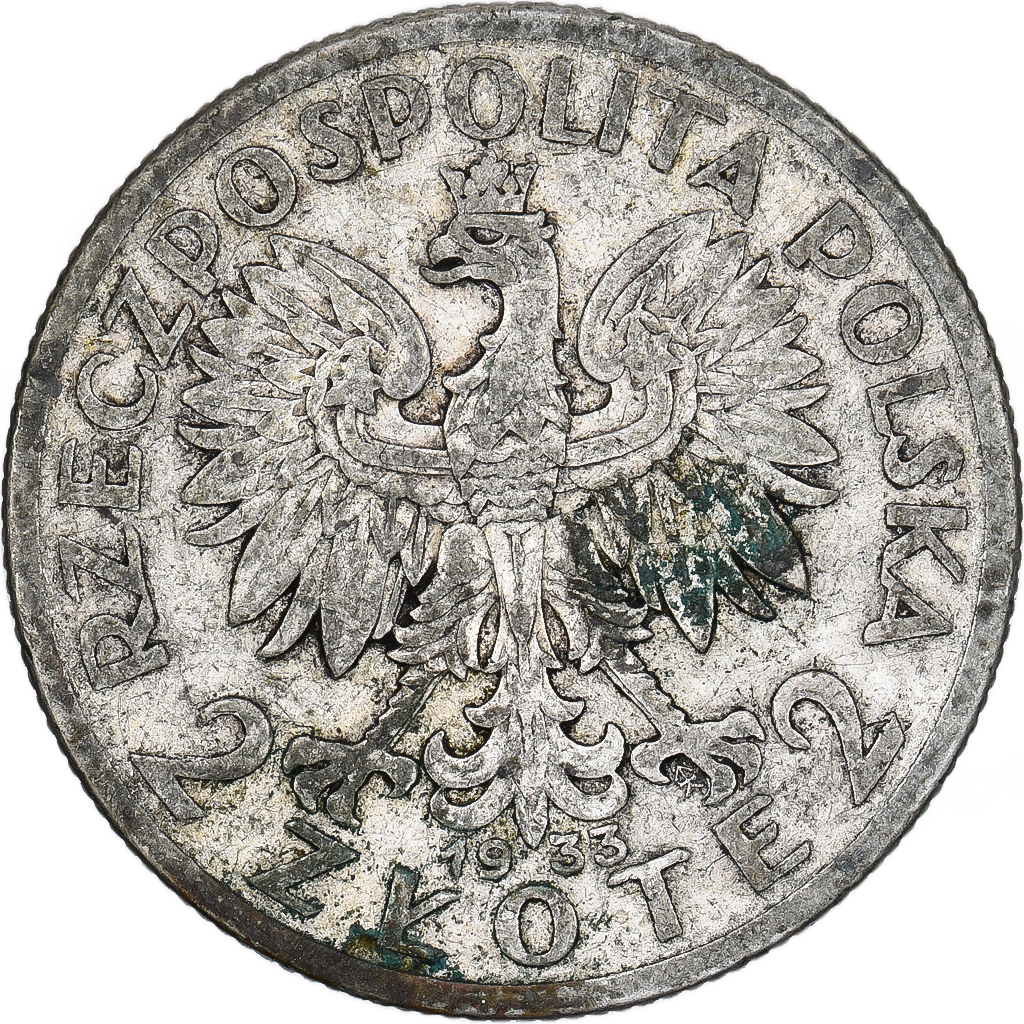 Poland, 2 Zlote, 1933, Warsaw, Silver, , KM:20