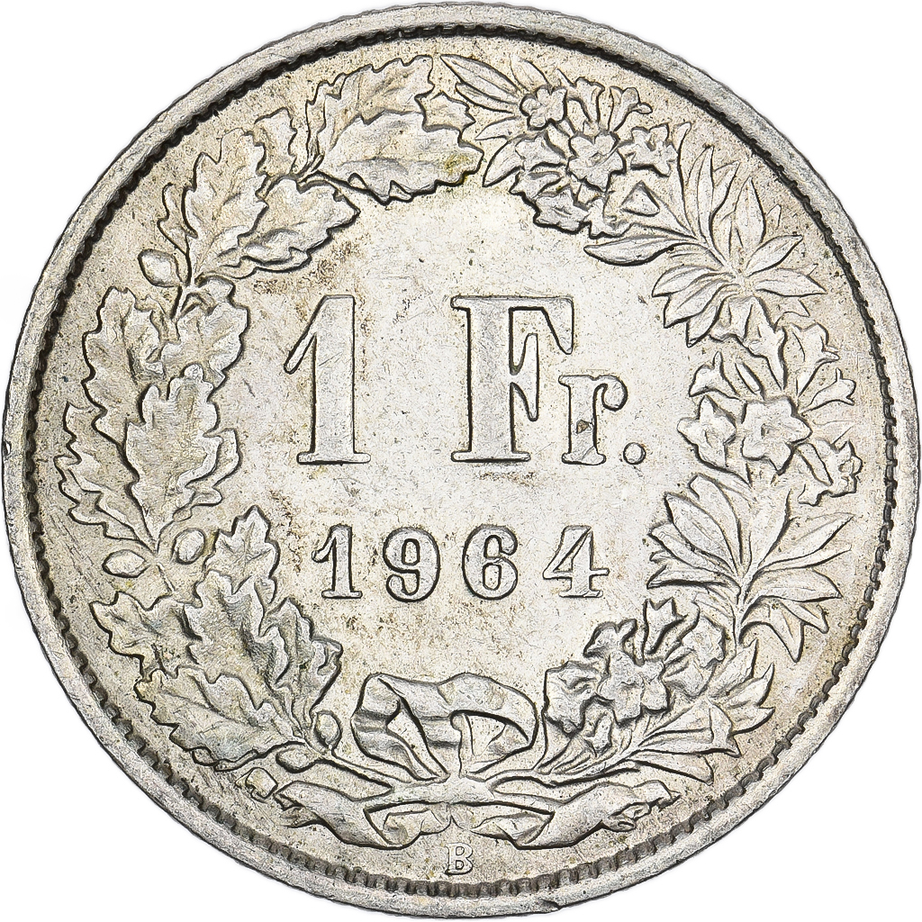 Switzerland, Franc, 1964, Bern, Silver, 