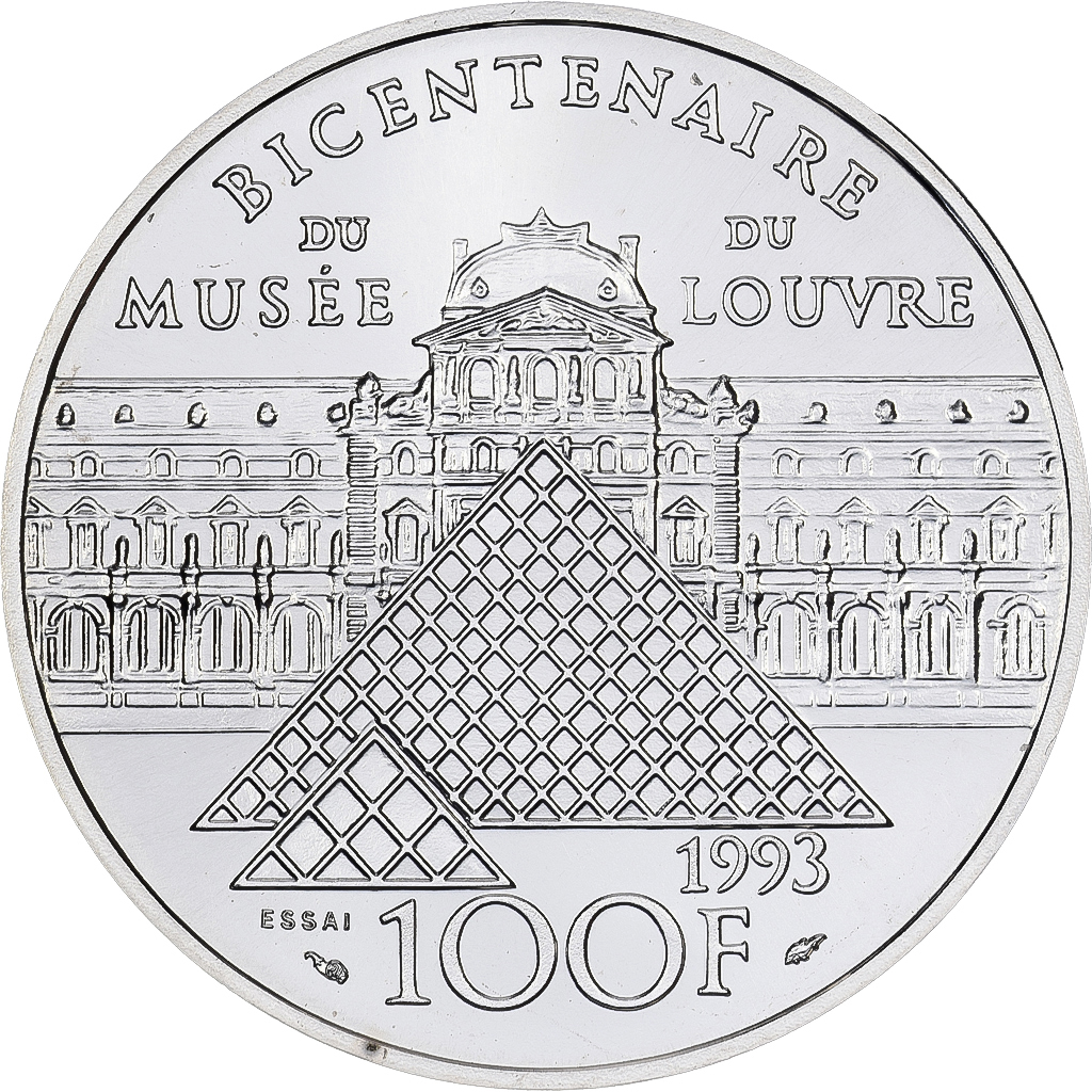 France, 100 Francs, Sacre de Napoléon Ier, 1993, ESSAI, Silver, 