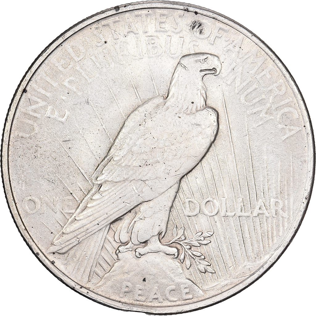 United States, Dollar, Peace Dollar, 1922, Philadelphia, Silver, 