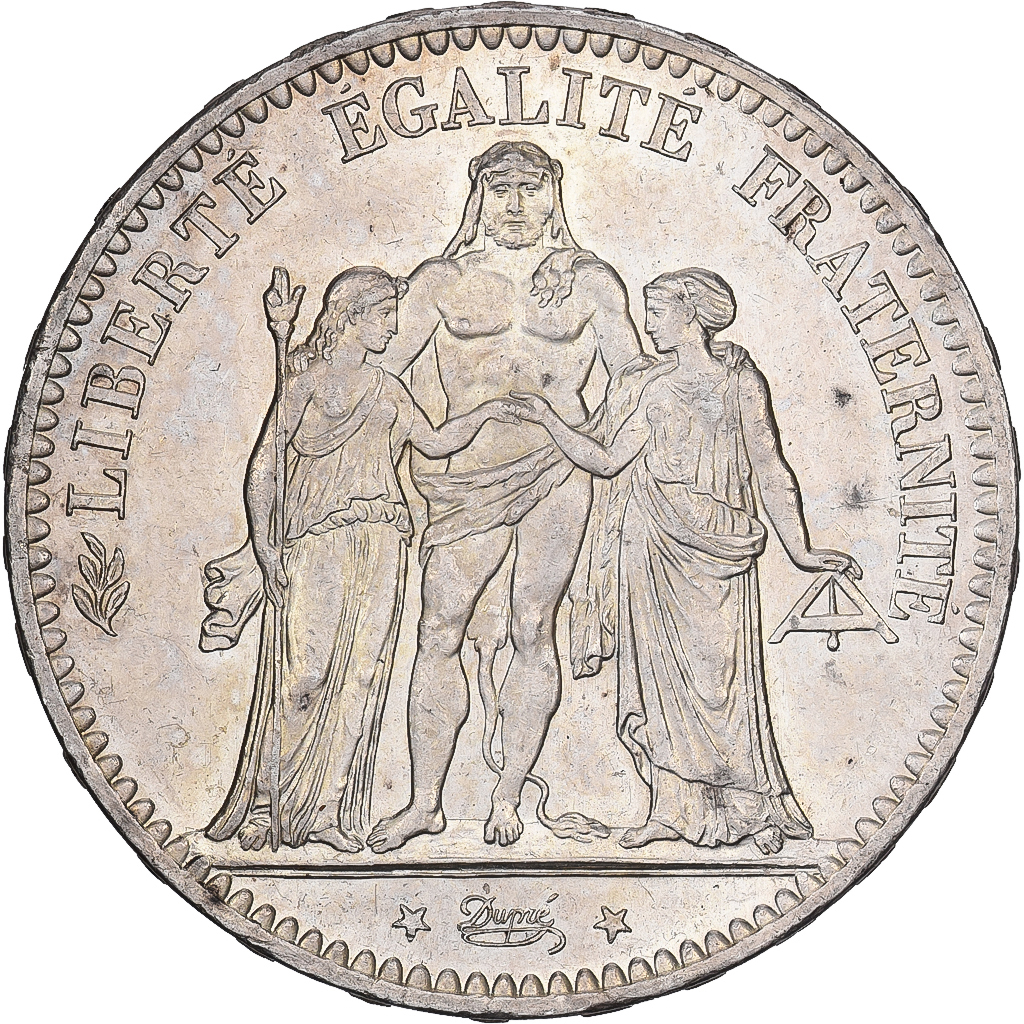 France, 5 Francs, Hercule, 1877, Paris, Silver, , Gadoury:745a