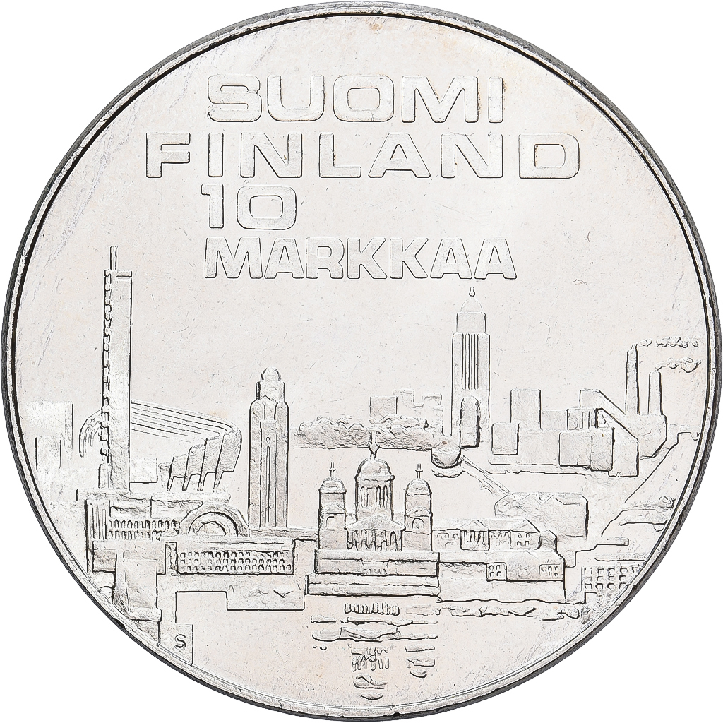 Finland, 10 Markkaa, 1971, Helsinki, Silver, MS, KM:52