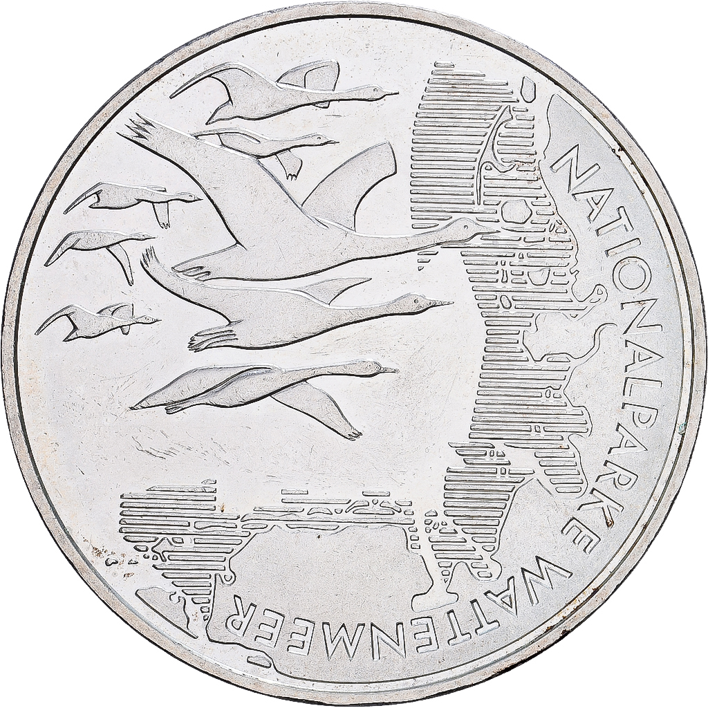 Deutschland, 10 Euro, Nationalparke Wattenmeer, 2004, Hamburg, Silber, VZ+