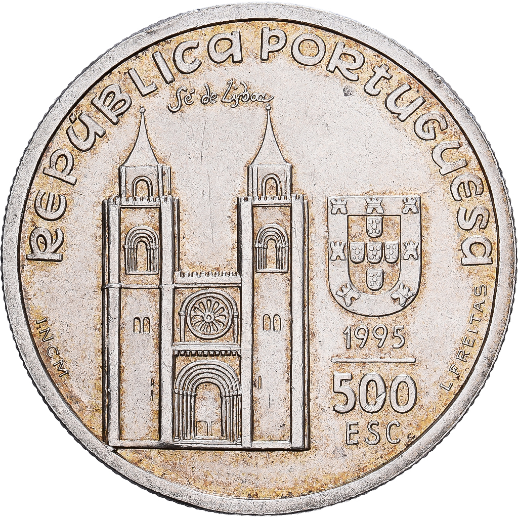 Portugal, 500 Escudos, Santo Antonio, 1995, Silver, AU, KM:686