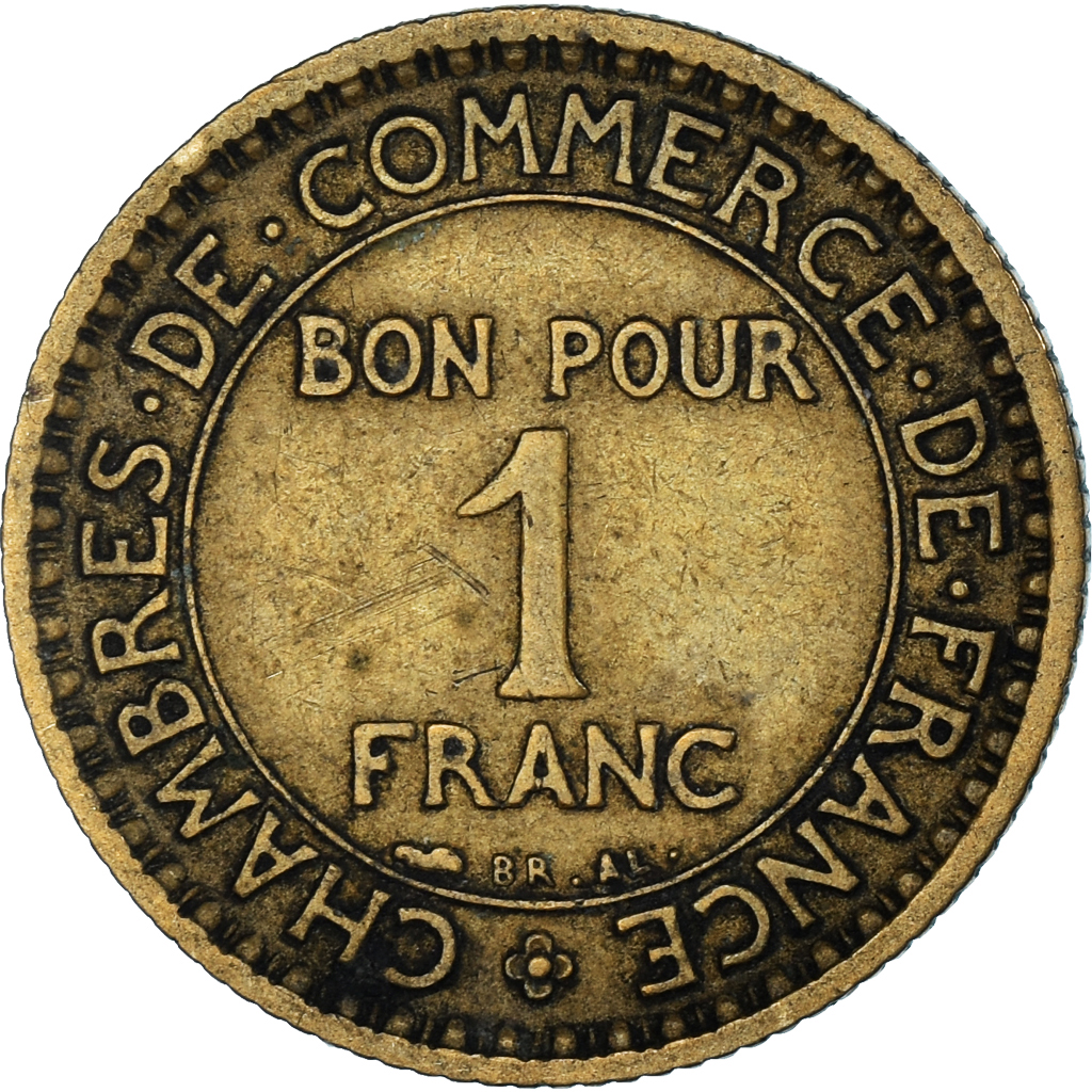 Coin, France, Chambre de commerce, Franc, 1920, Paris, 