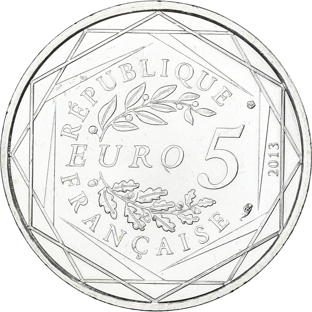 France, 5 Euro, 2013, Fraternité, , Silver