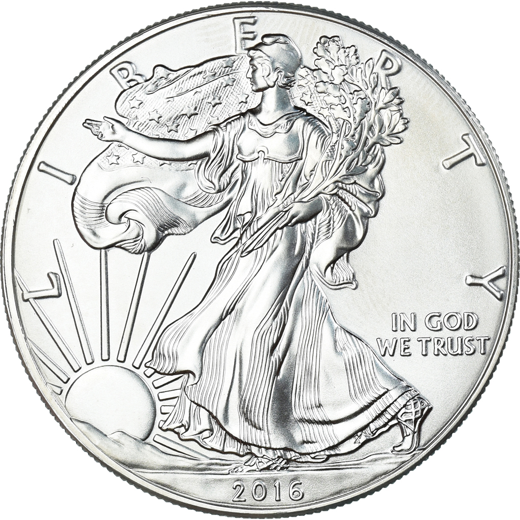 Coin, United States, Dollar, 2016, American Silver Eagle, , Silver