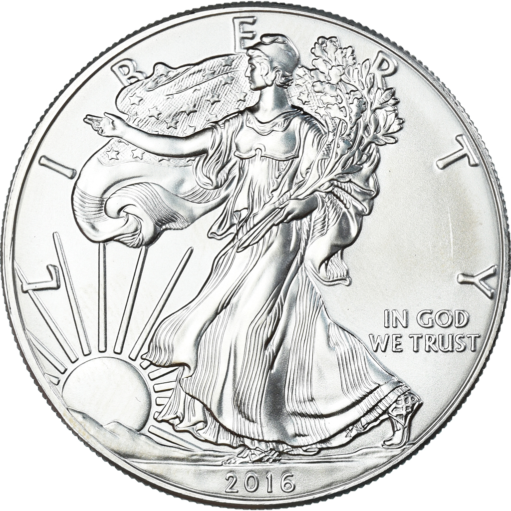 Coin, United States, Dollar, 2016, American Silver Eagle, , Silver