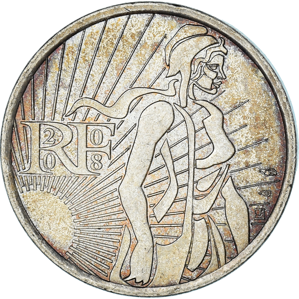 France, 5 Euro, 2008, Semeuse, , Silver, KM:1534