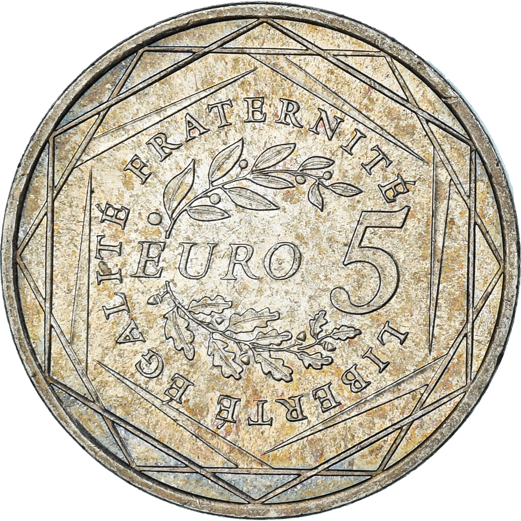 France, 5 Euro, 2008, Semeuse, , Silver, KM:1534