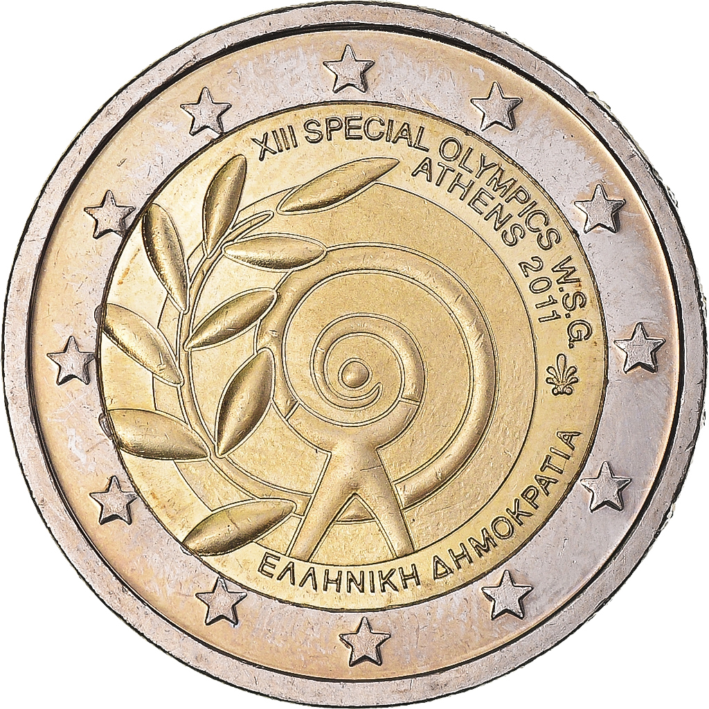 Griechenland, 2 Euro, 2011, VZ+, Bi-Metallic