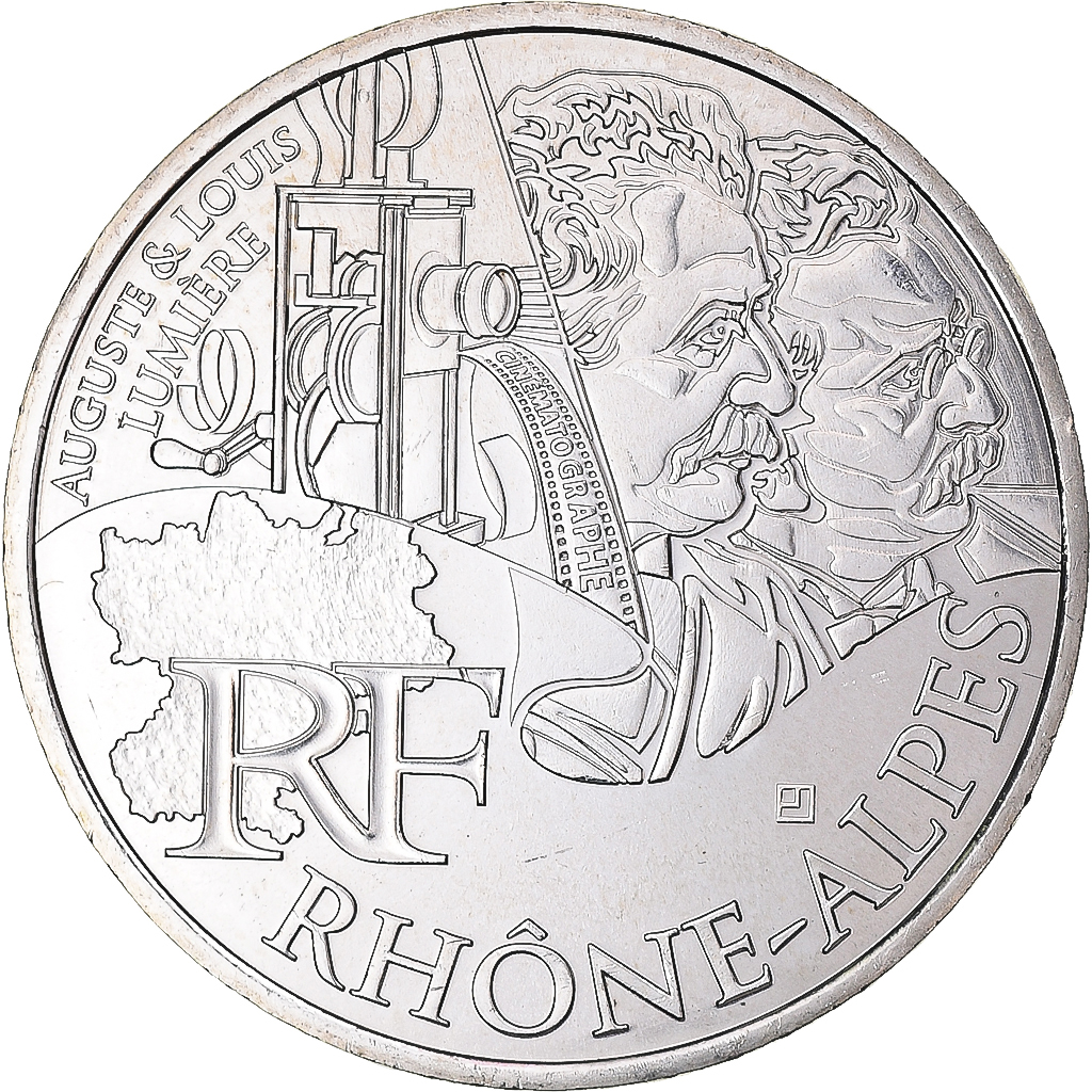 France, 10 Euro, 2012, Rhône-Alpes, , Silver