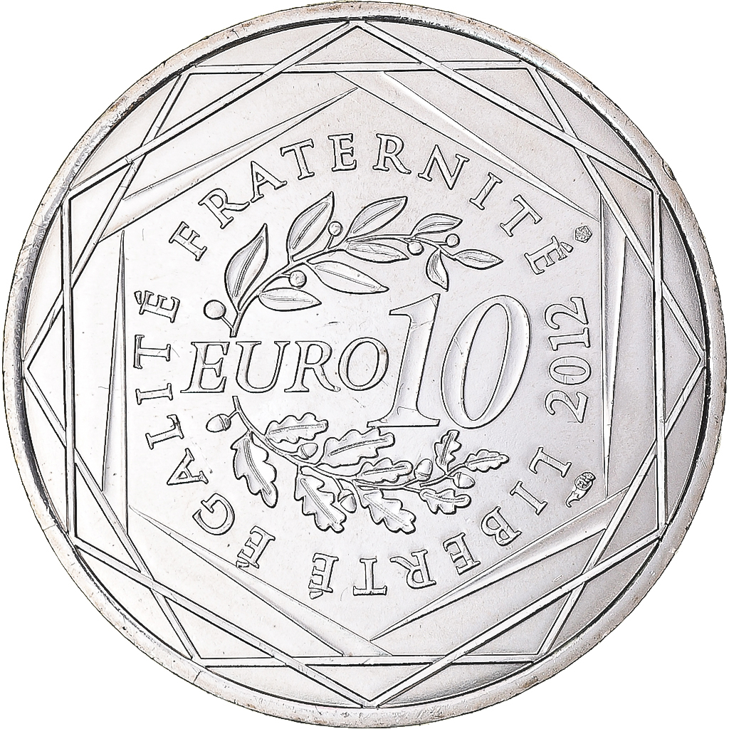 Frankreich, 10 Euro, 2012, Basse-Normandie, UNZ, Silber