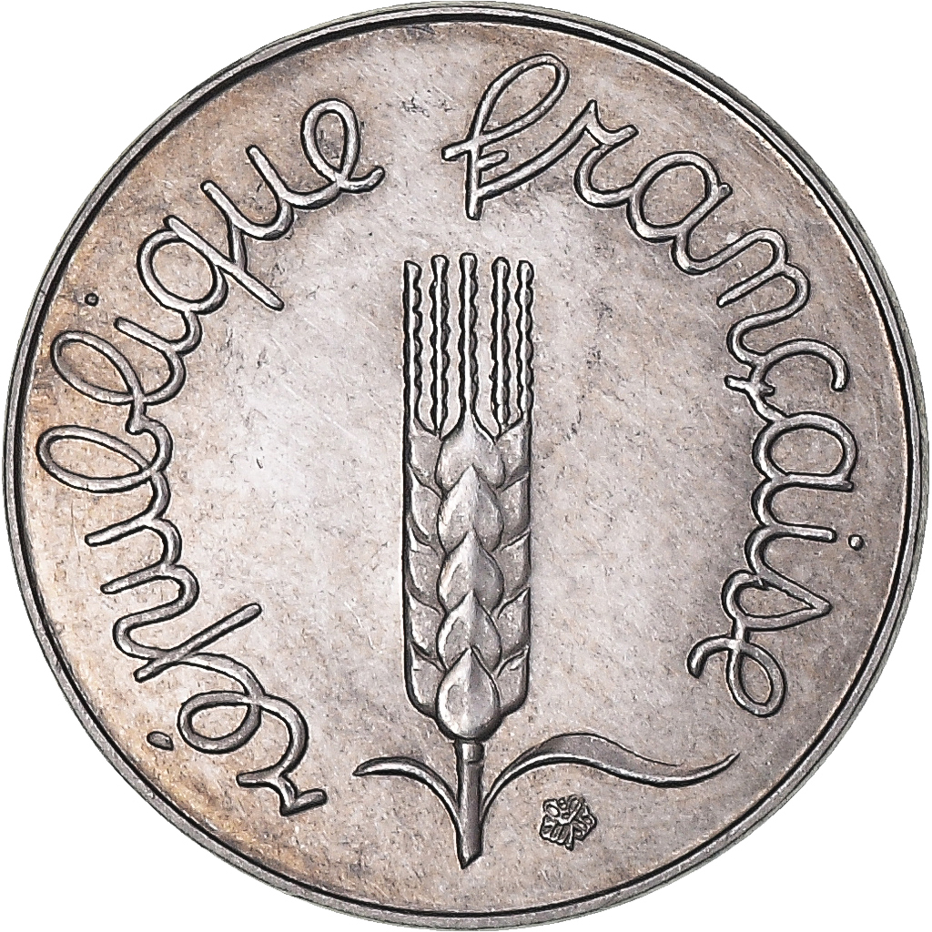 Frankrijk, 1 Centime, Épi, 1991, Paris, Frappe Monnaie, Stainless Steel, PCGS