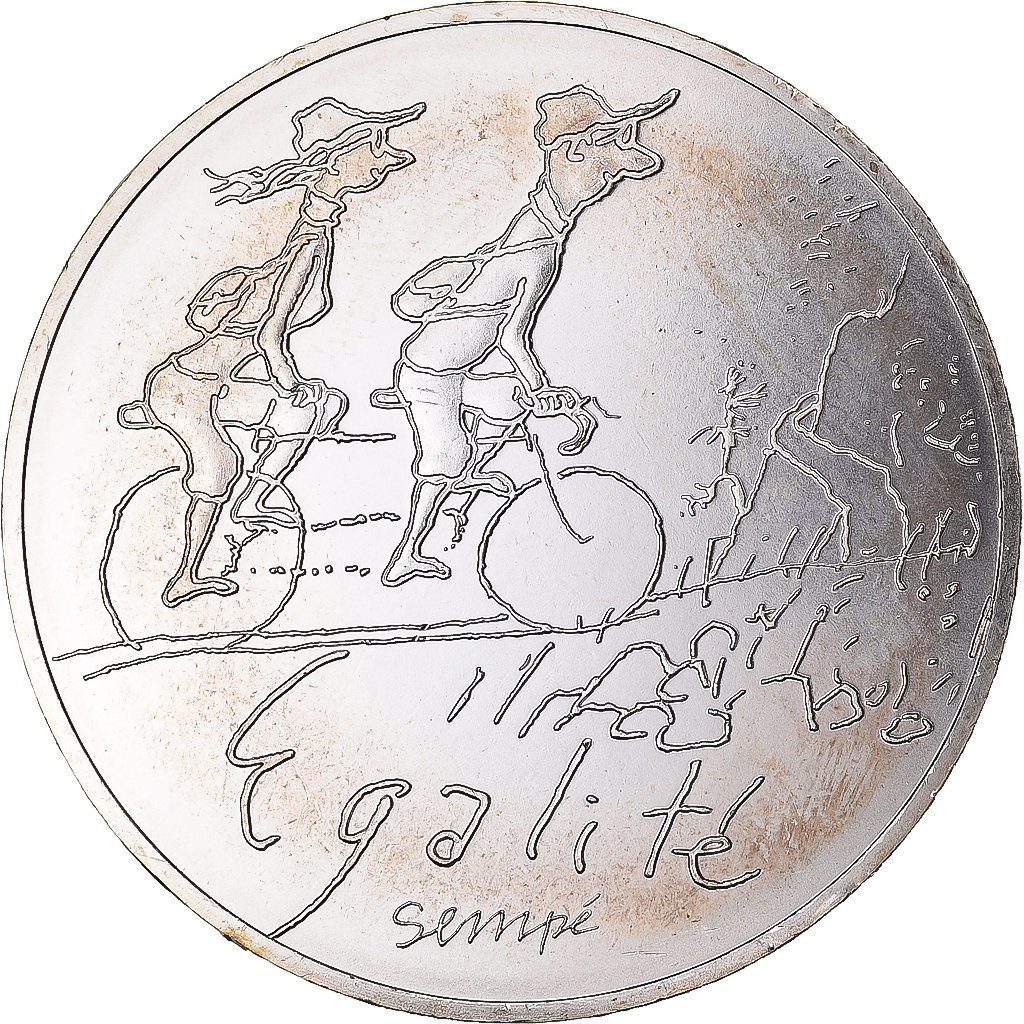 France, 10 Euro, Monnaie de Paris, Sempé - Printemps - Égalité, 2014, 